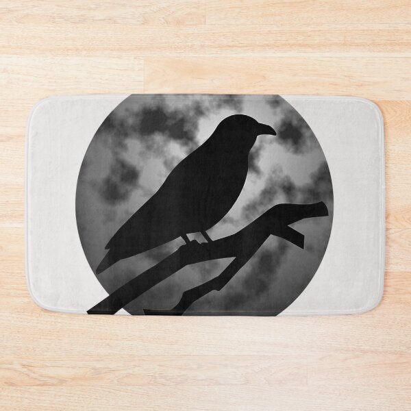 Item preview, The Black Raven With the Moon in the black Graphics   designed and sold by roseanger.