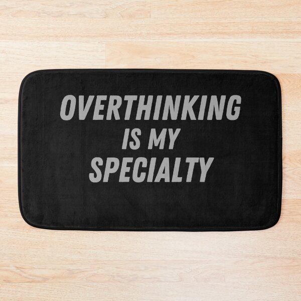 Item preview, Overthinking is my Specialty - funny stickers, t shirts, hoody, tee, mug, bag, cap designed and sold by RunningJoke.
