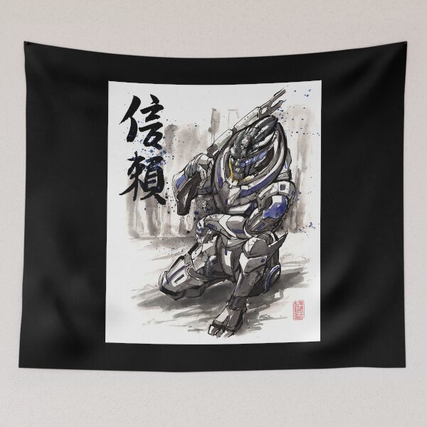 Item preview, Day Gift Mass Effect Garrus Sumie Style Graphic For Fan designed and sold by Benkessler.