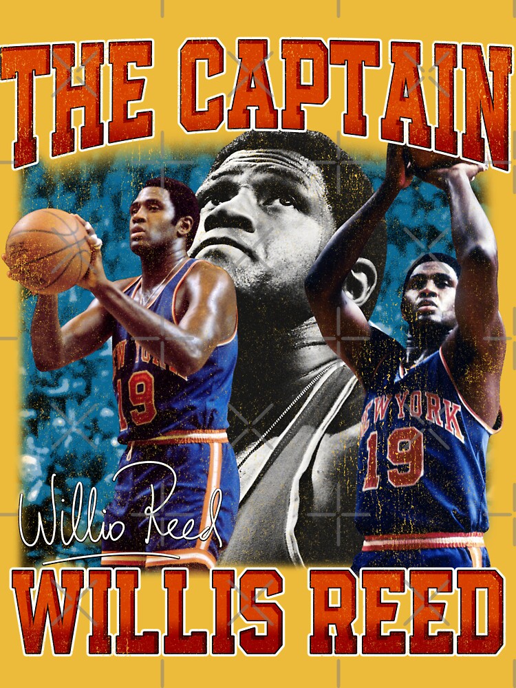 Vintage Willis Reed The Captain Basketball Legend Signature Retro 80s 90s  Bootleg Rap Style Unisex T-Shirt - Teeruto