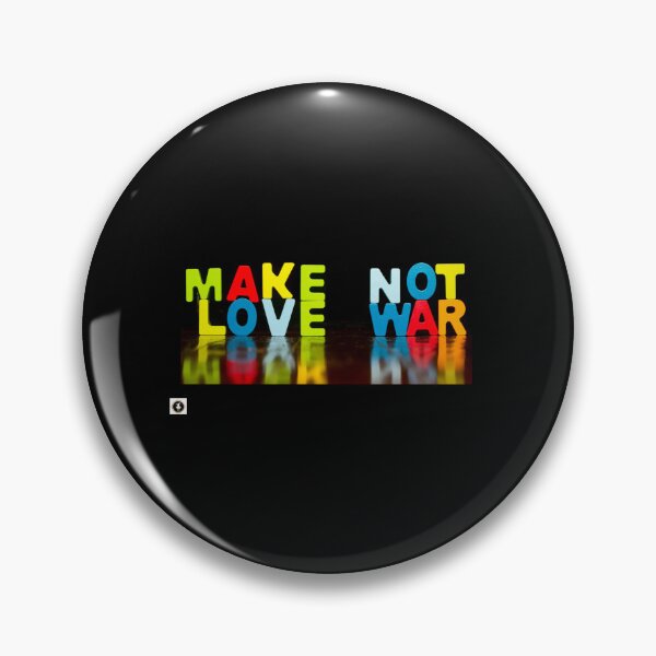 Item preview, Make Love Not War Reflection designed and sold by ForscarlettPub.