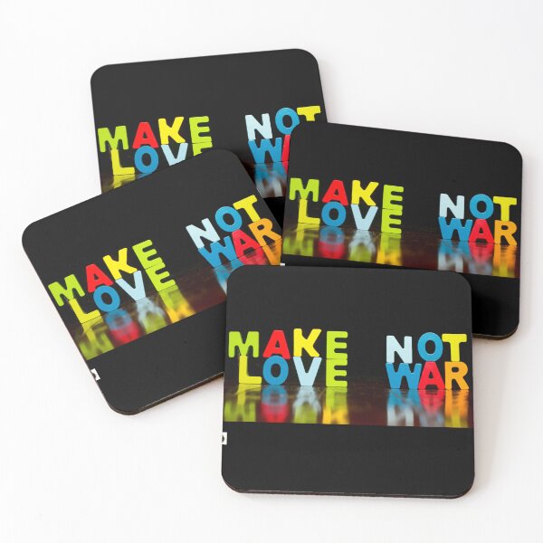 Item preview, Make Love Not War Reflection designed and sold by ForscarlettPub.