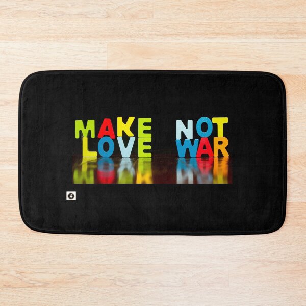 Item preview, Make Love Not War Reflection designed and sold by ForscarlettPub.