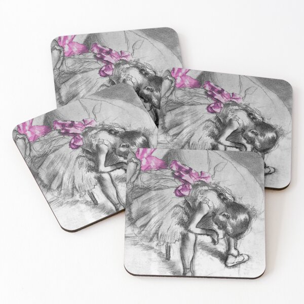 Item preview, Edgar Degas - Three Dancers Resting- Digital Remastered Edition with black and white background version 1 designed and sold by M-Infinite.