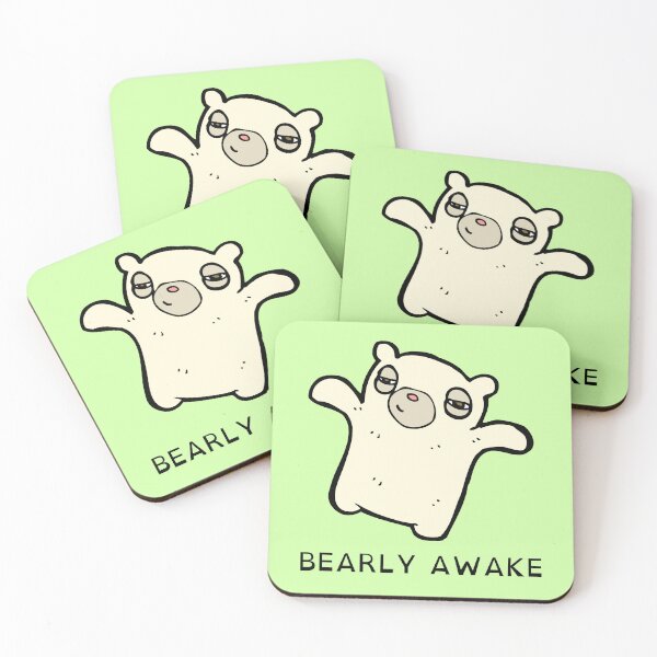 Item preview, Bearly Awake designed and sold by leafsquare.