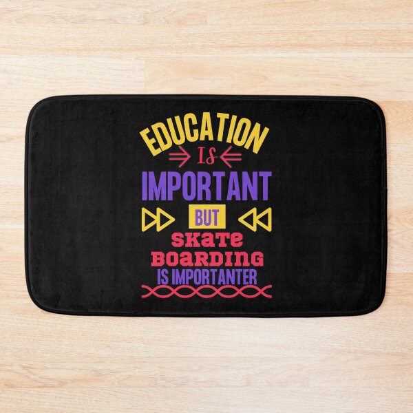 Item preview, La educación es importante, pero el skate es más importante. Camiseta esencial designed and sold by gretaboone.