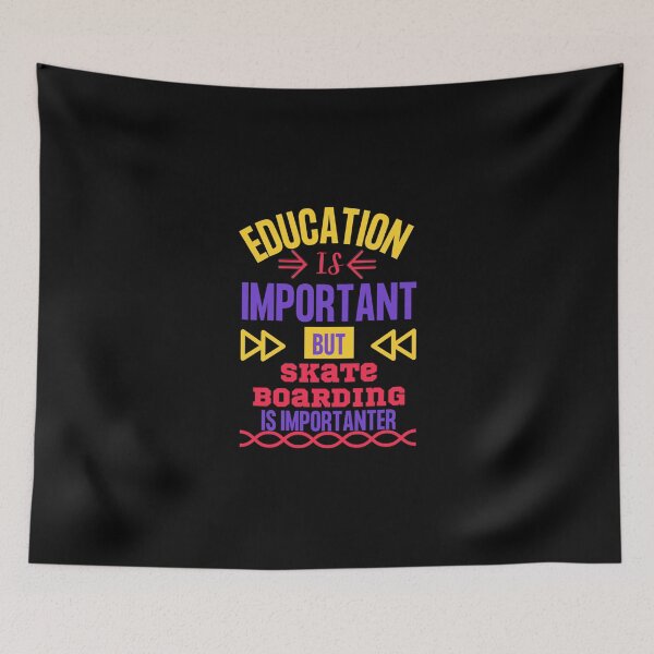Item preview, Education Is Important But Skate Boarding Is Importanter. Essential T-Shirt designed and sold by gretaboone.