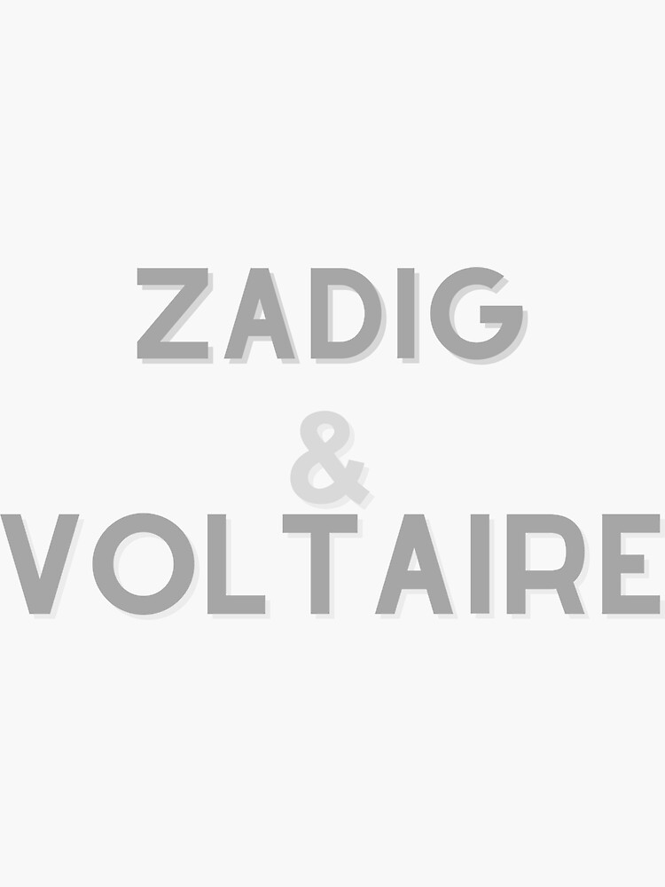 "zadig and voltaire" Sticker by Selkstore Redbubble