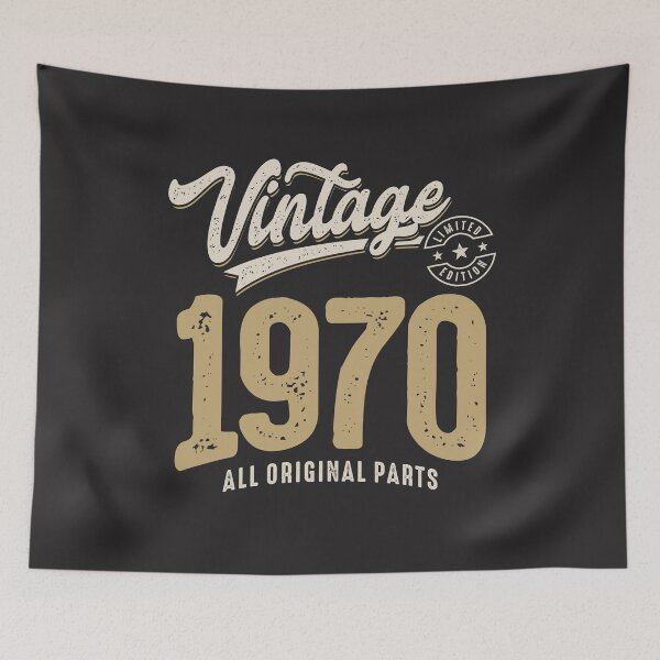 Item preview, Vintage Born in 1970 - 54th Birthday Retro Classic designed and sold by cidolopez.