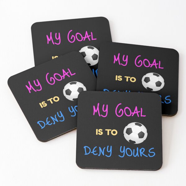 Item preview, My Goal Is To Deny Yours Futbol Goalie Sticker designed and sold by mercedesfr47.