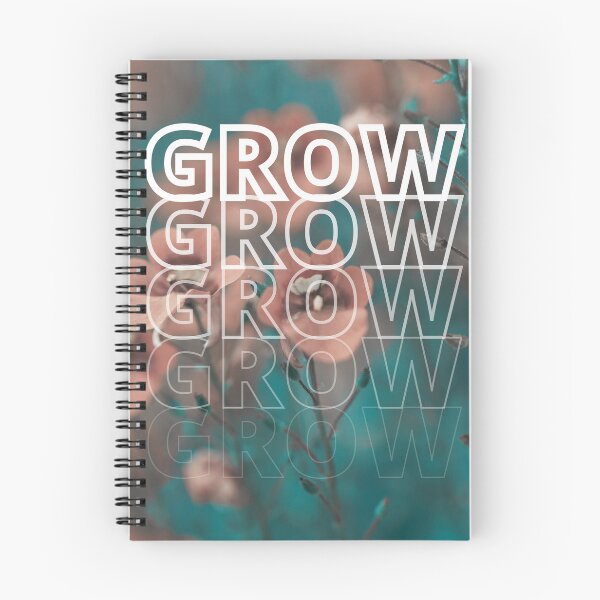 Item preview, GROW (above) - Cute Chill Orange Flowers designed and sold by AliceSLee.
