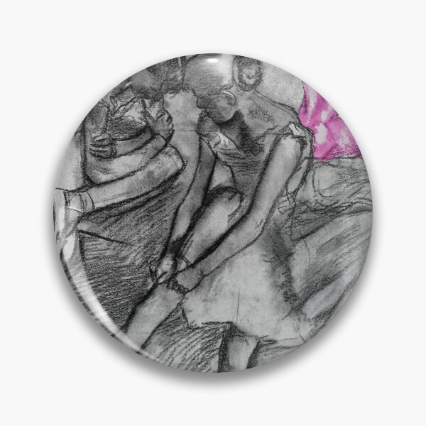 Item preview, Edgar Degas - Three Dancers Resting- Digital Remastered Edition with black and white background version 2 designed and sold by M-Infinite.