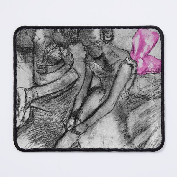 Item preview, Edgar Degas - Three Dancers Resting- Digital Remastered Edition with black and white background version 2 designed and sold by M-Infinite.