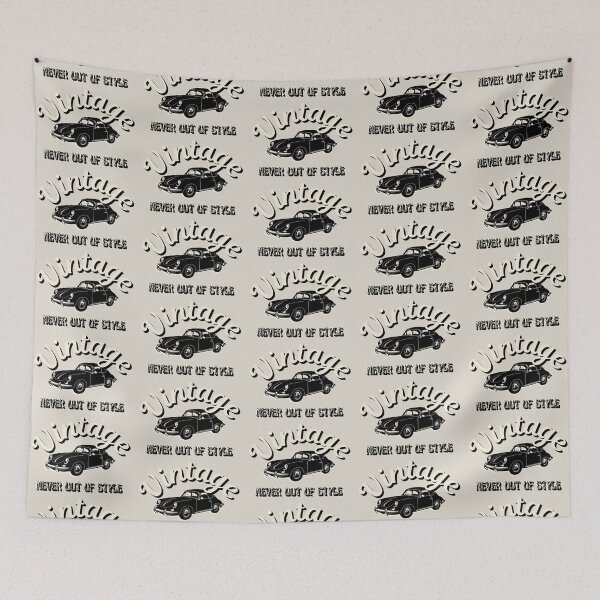 Item preview, Vintage Never Out Of Style Black Sports Car, Cool Vintage Retro Sports Car Design  designed and sold by TrulyEpoque.