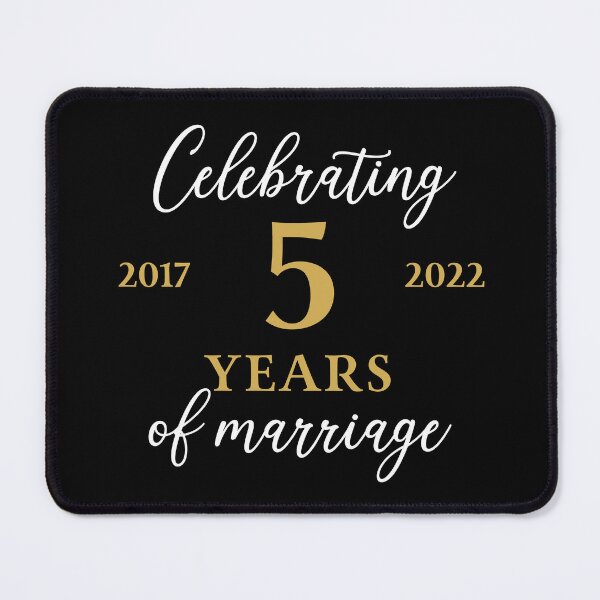 Item preview, Celebrating 5 Years of Marriage 2017 - 2022 designed and sold by ccdesign42.
