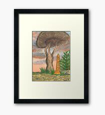 Morrowind Mushroom Framed Print