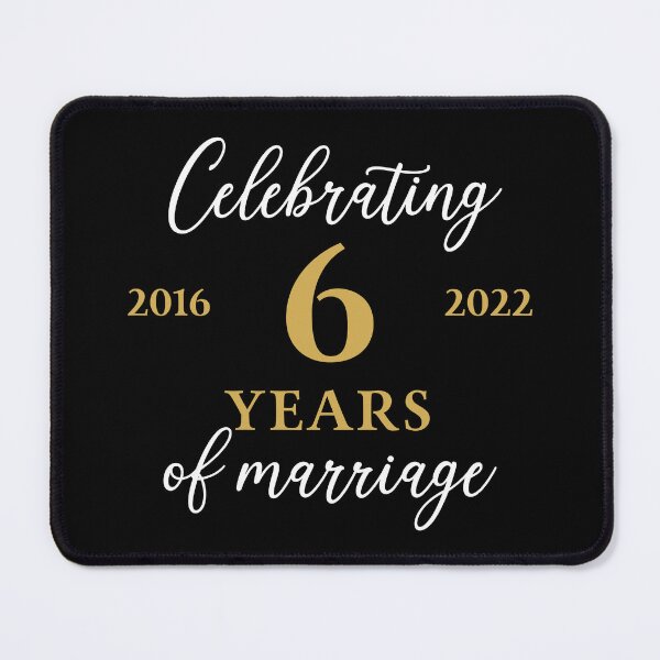 Item preview, Celebrating 6 Years of Marriage 2016 - 2022 designed and sold by ccdesign42.
