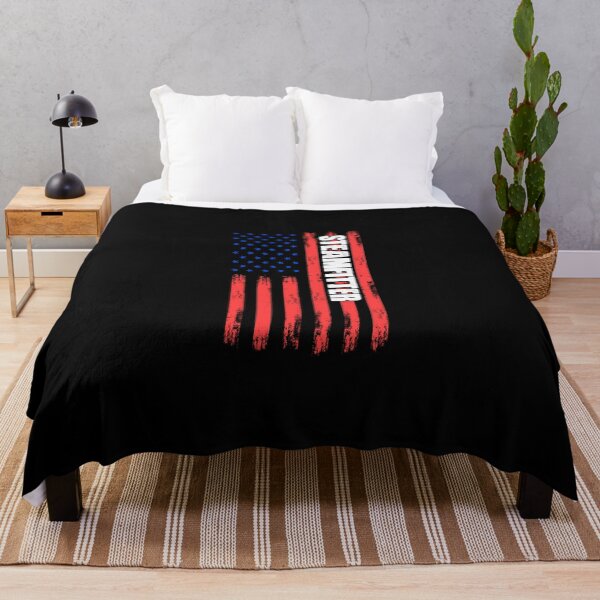 Item preview, Patriotic Steamfitter USA Flag For Steam Pipings Pipefitters designed and sold by Nessshirts.
