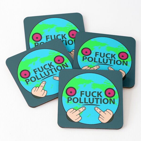 Item preview, Fuck pollution, China America anti-pollution illustration   designed and sold by Nicoleingram96.