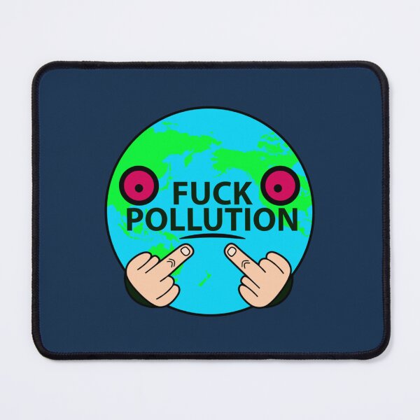 Item preview, Fuck pollution, China America anti-pollution illustration designed and sold by Nicoleingram96.