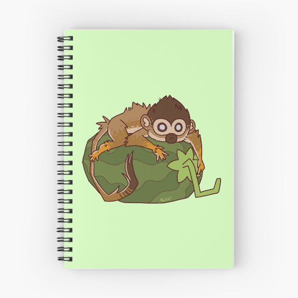Item preview, Squirrel Monkey hugging a Watermelon designed and sold by TolArtBoy.