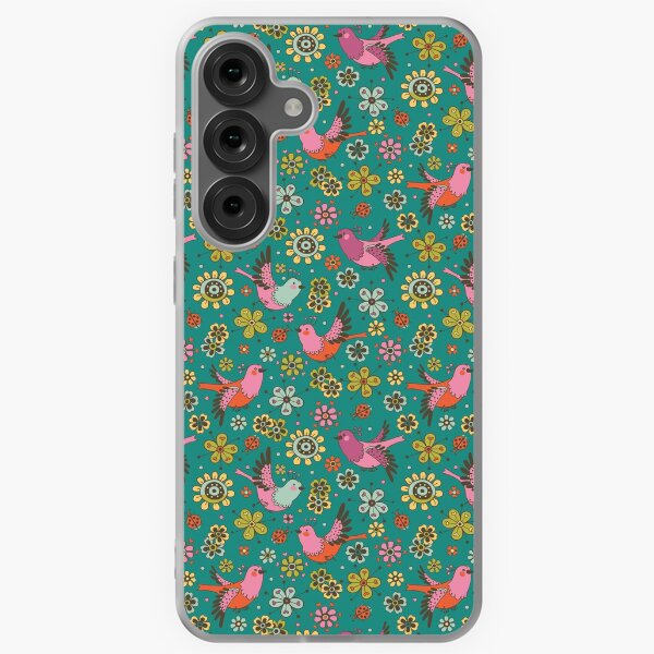 Item preview, Doodle Birds Floral Pattern designed and sold by Kimazo.