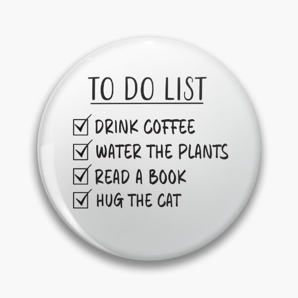 Item preview, Cat, Coffee, Plants and Reading Quote - To Do List designed and sold by Primroaddesigns.