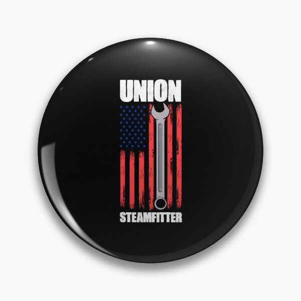 Item preview, Union Steamfitter USA Flag For A Steam Pipings Pipefitters designed and sold by Nessshirts.