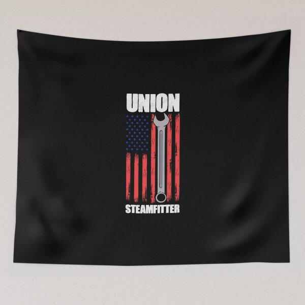 Item preview, Union Steamfitter USA Flag For A Steam Pipings Pipefitters designed and sold by Nessshirts.