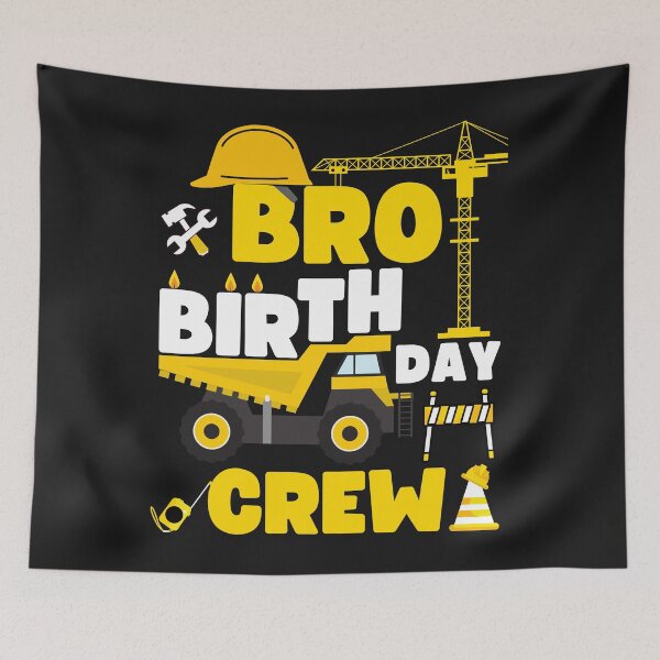 Item preview, Bro Birthday Crew Brother Construction Birthday Party designed and sold by PuPPuB.