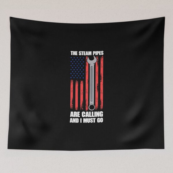 Item preview, Steam Pipes Funny Pipe Linings Patriot For A Steamfitter designed and sold by Nessshirts.
