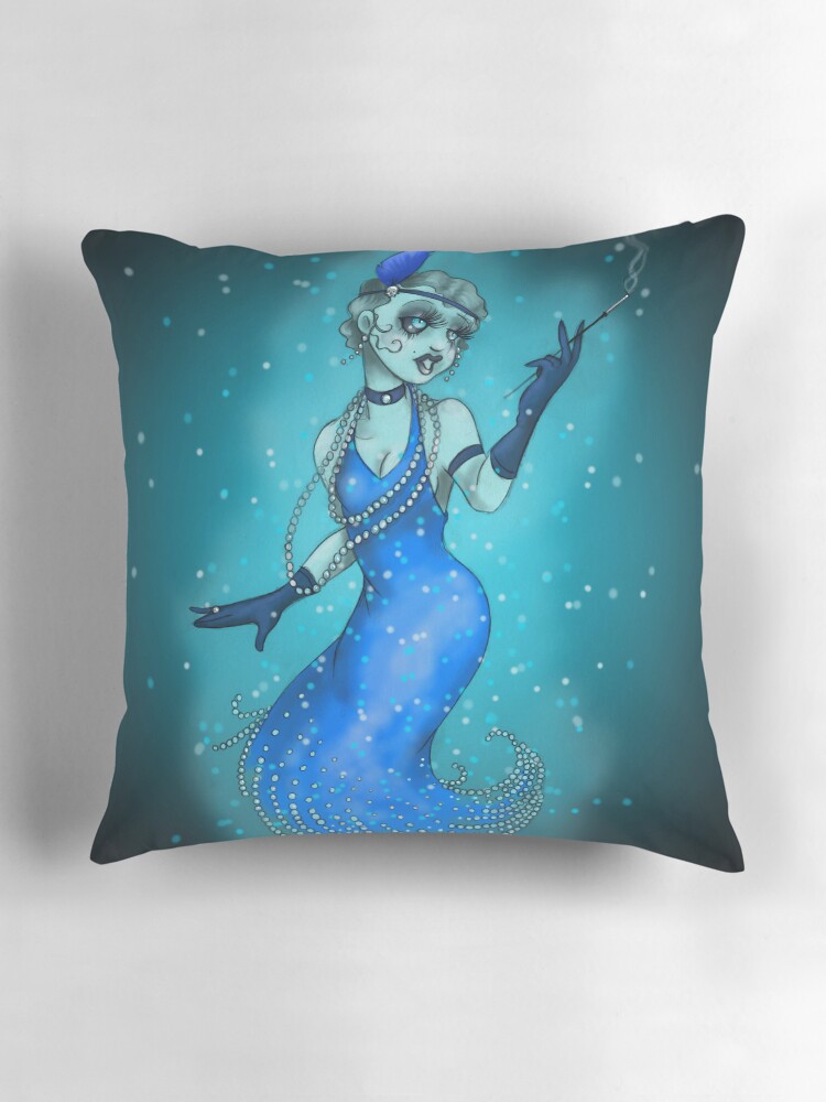Thumbnail 3 of 4, Pillow, Ghost Flapper designed and sold by ERWhittingham.