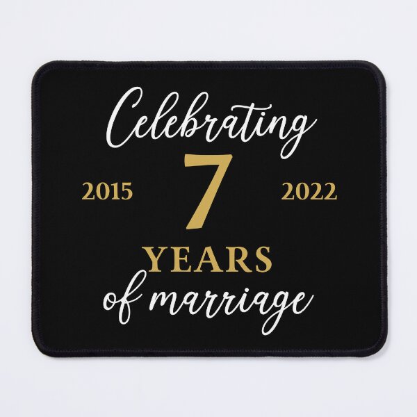 Item preview, Celebrating 7 Years of Marriage 2015 - 2022 designed and sold by ccdesign42.
