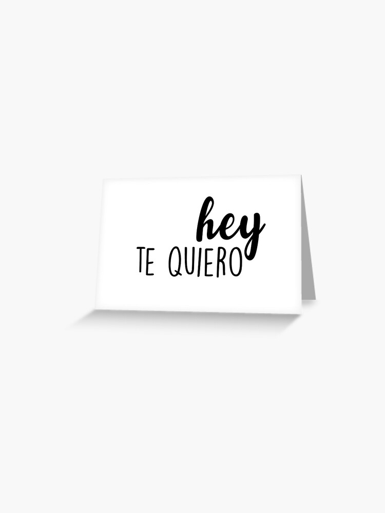 Tarjetas de felicitación «Hola, te quiero» de caddystar | Redbubble