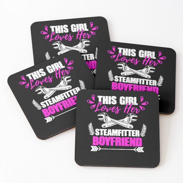 Item preview, This Girl Loves Her Boyfriend Funny Pipefitter Steamfitter designed and sold by Nessshirts.
