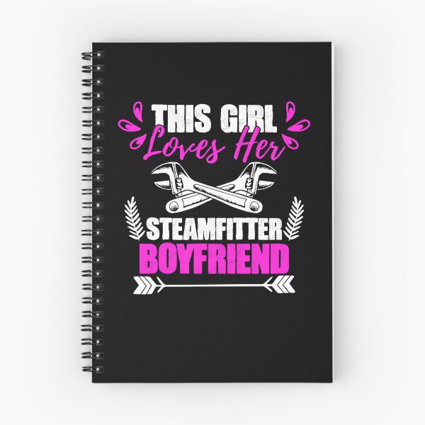 Item preview, This Girl Loves Her Boyfriend Funny Pipefitter Steamfitter designed and sold by Nessshirts.