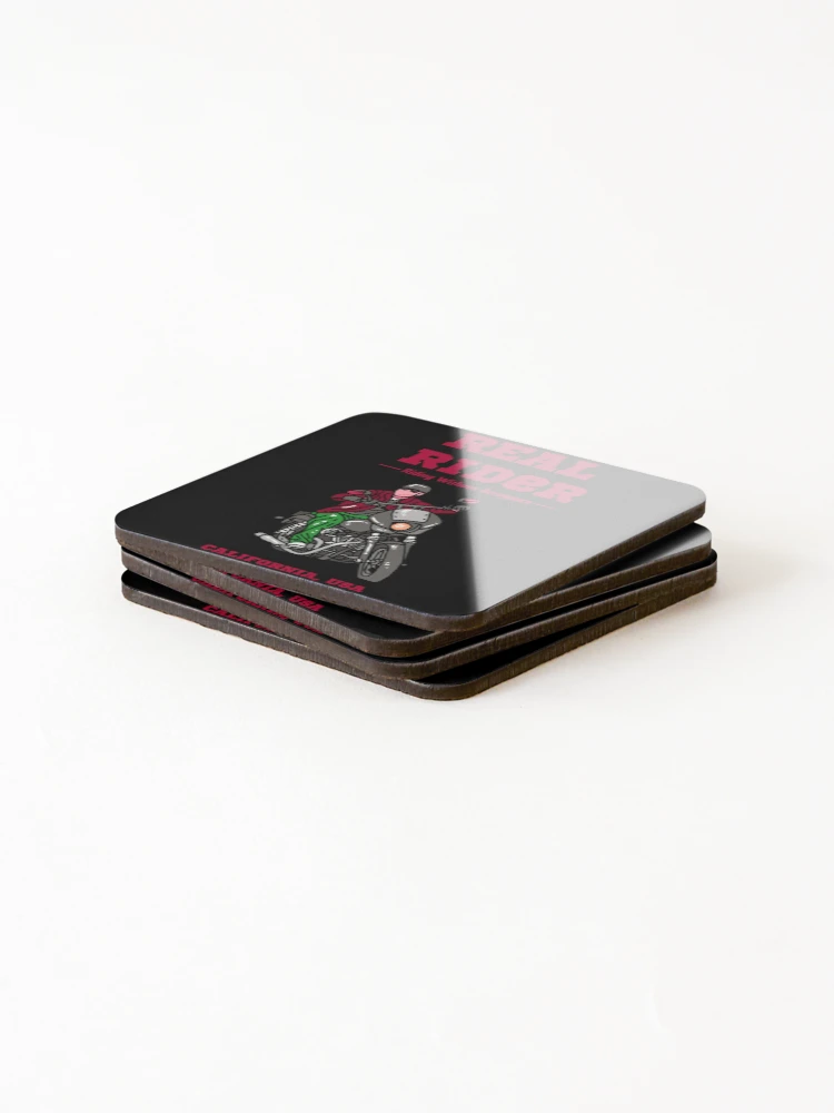 Thumbnail 4 of 5, Coasters (Set of 4), Real Rider designed and sold by ReezaGraphic.