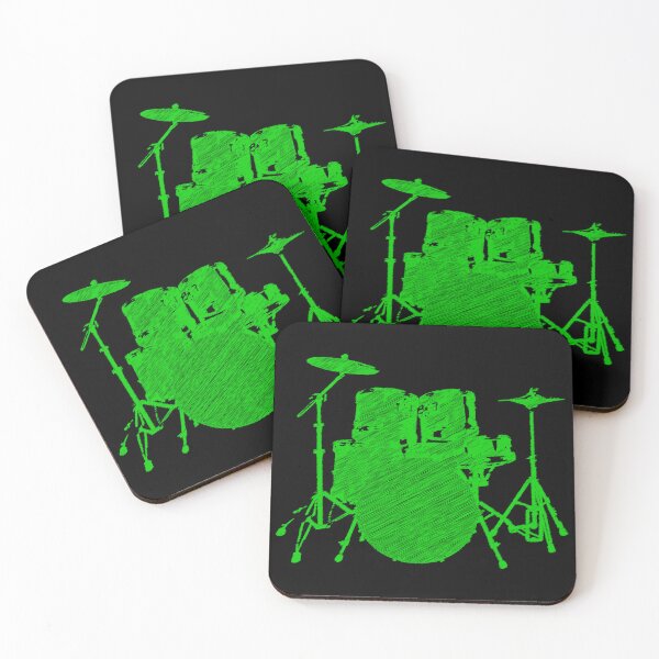 Item preview, Green drawing drum kit designed and sold by WuZe.
