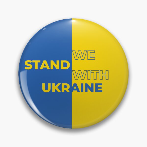WE STAND WITH UKRAINE Pin