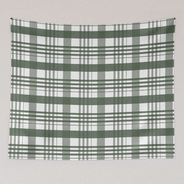 Item preview, Dark Sage Green Check Design 2 designed and sold by simplydesignart.