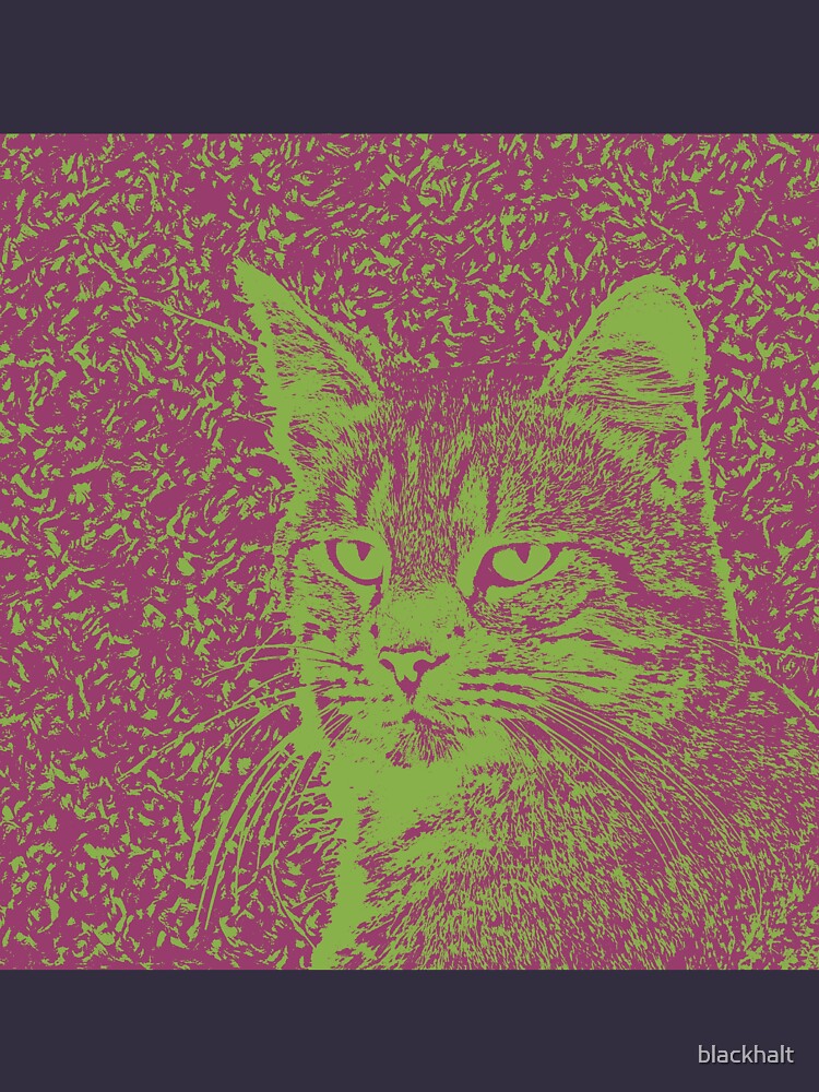 Portrait of cat, ninja Cat Sensei. 8-bit. by blackhalt