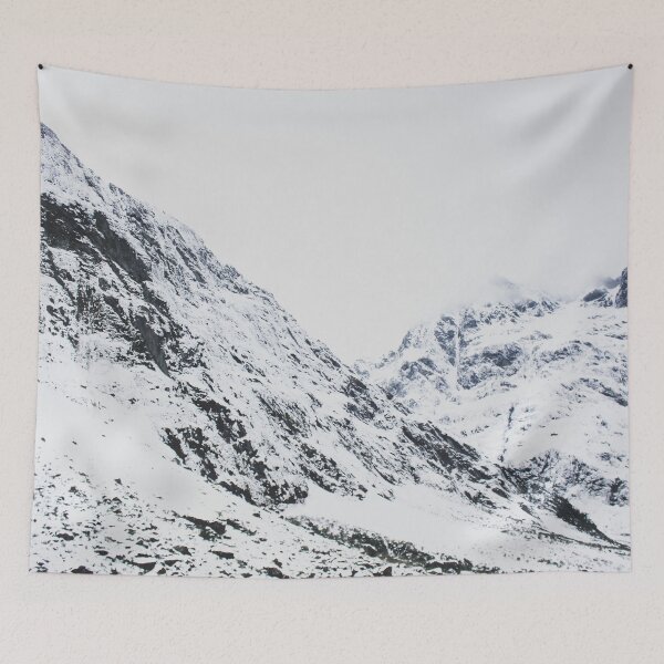 Item preview, Snowy Mountains Winter Landscape designed and sold by SophieHueper.