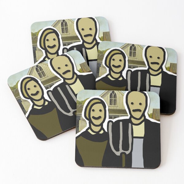 Item preview, American Gothic | Grant Wood Emoji designed and sold by Tartalo.