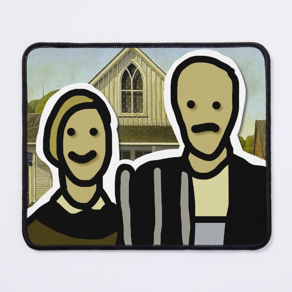 Item preview, American Gothic | Grant Wood Emoji designed and sold by Tartalo.