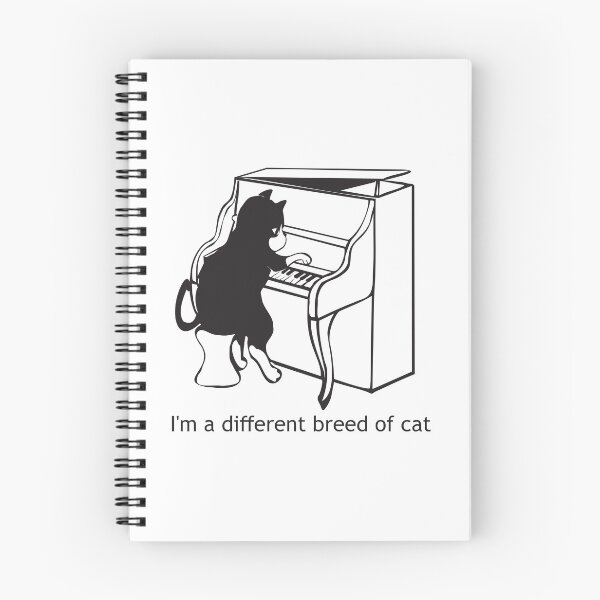 Item preview, A different breed of cat (piano cat) designed and sold by MUZA9.