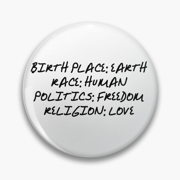 Item preview, One World Freedom Life Humanty quote designed and sold by Bebichic.