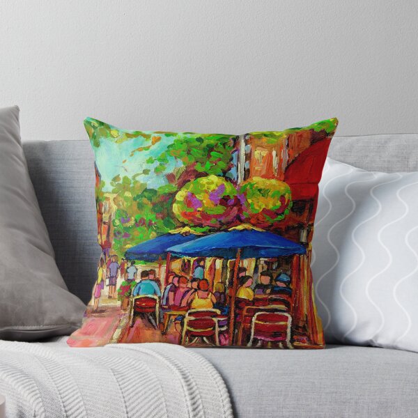 Item preview, PAINTINGS OF OUTDOOR CAFES CANADIAN ART MONTREAL BY CANADIAN ARTIST CAROLE SPANDAU designed and sold by Carole  Spandau.