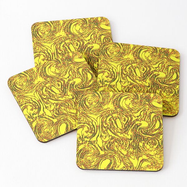Item preview, Bright Yellow Marble Abstract  designed and sold by mindmaster007.