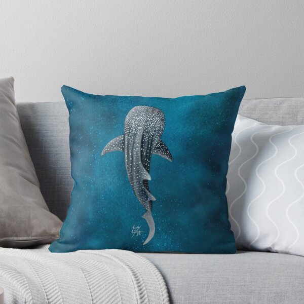 Whale Shark Throw Pillow