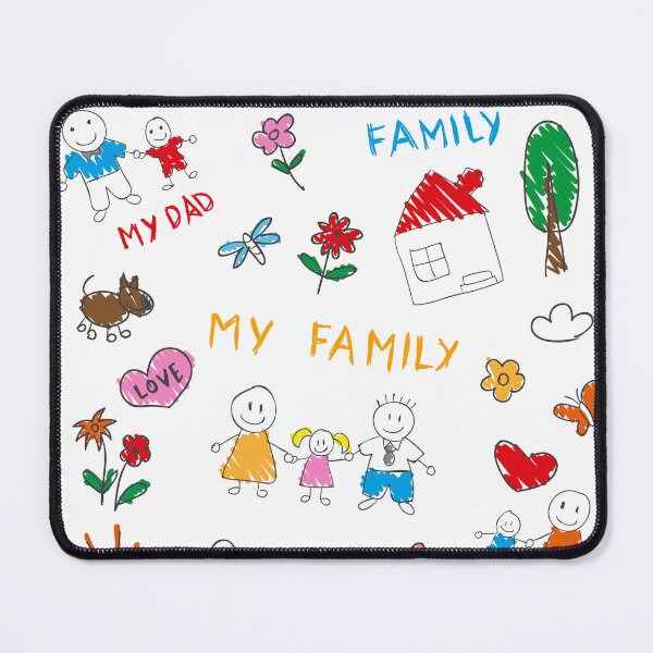 Item preview, My family mouse pad designed and sold by Tayadesigns.